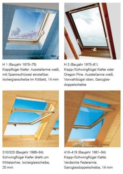 Roto SR-Renovierungfenster Auf Alte Roto Typen Von 1968 Bis BJ 1994